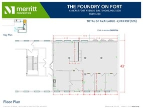 921 E Fort Ave, Baltimore, MD for lease Floor Plan- Image 1 of 1