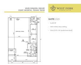 2301-2337 Gravel Dr, Fort Worth, TX for lease Floor Plan- Image 1 of 1