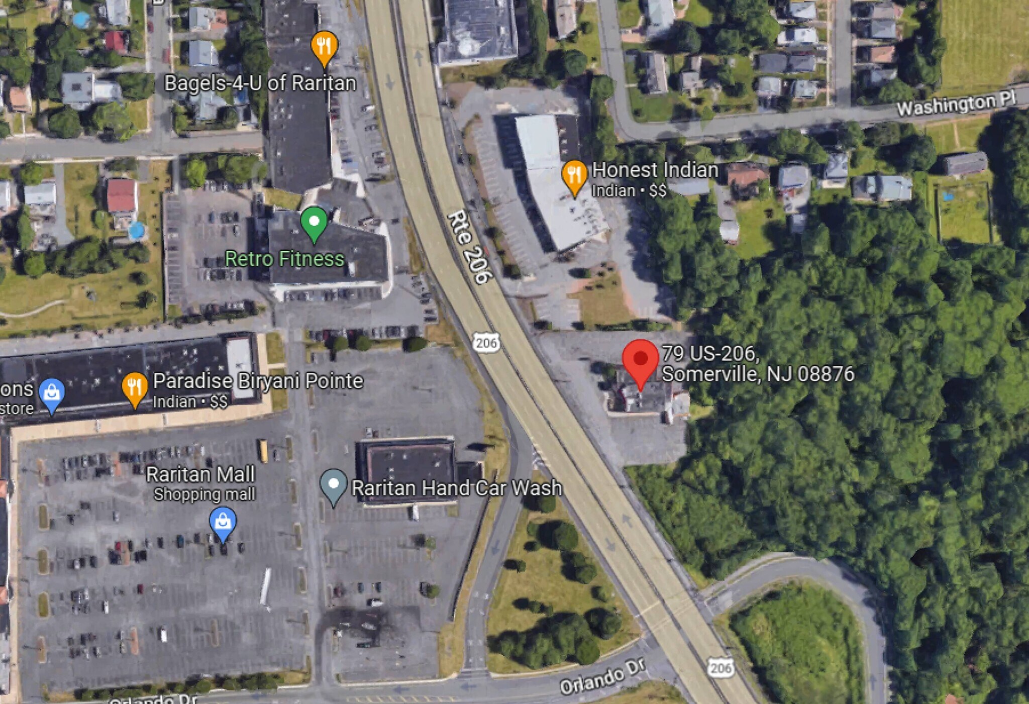 79 N Route 206, Somerville, NJ for sale Aerial- Image 1 of 2