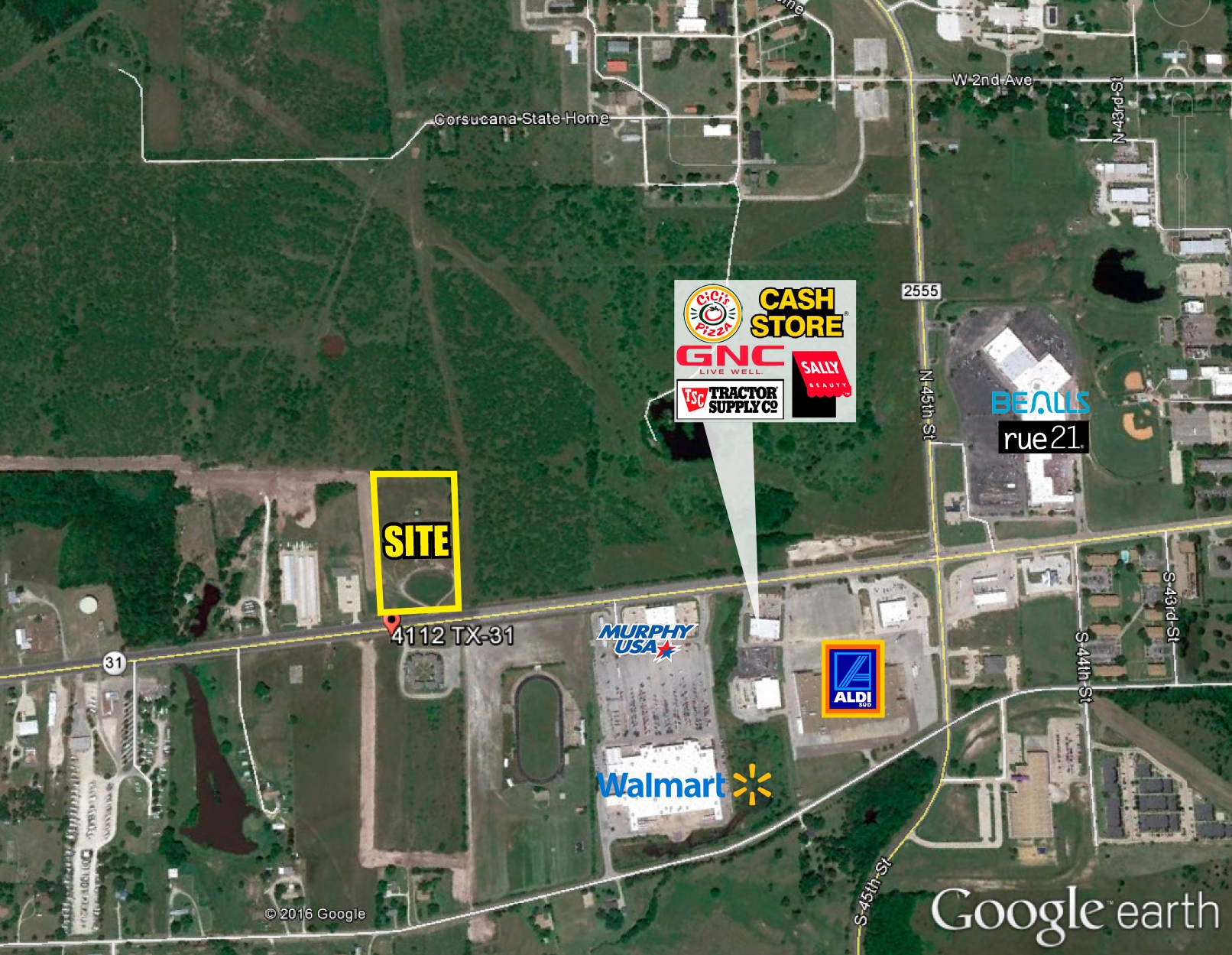 4112 W State Highway 31, Corsicana, TX for sale Aerial- Image 1 of 1