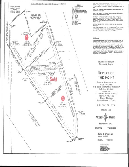 249 Frwy & Tomball Pky, Tomball, TX à vendre - Plan cadastral - Image 3 de 3