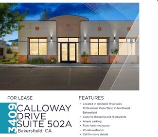 More details for 3409 Calloway Dr, Bakersfield, CA - Office for Lease