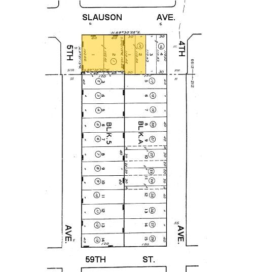 2610-2616 W Slauson Ave, Los Angeles, CA for lease - Plat Map - Image 3 of 6