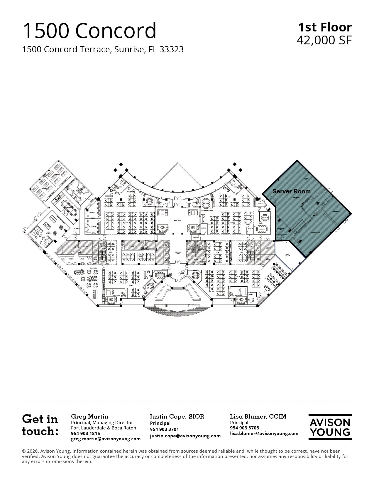1500 Concord Ter, Sunrise, FL for lease Floor Plan- Image 1 of 1