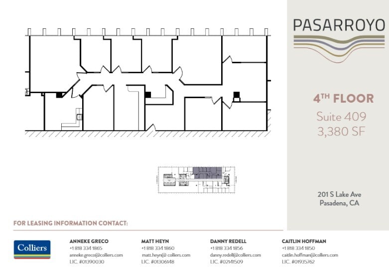 225 S Lake Ave, Pasadena, CA for lease Floor Plan- Image 1 of 1