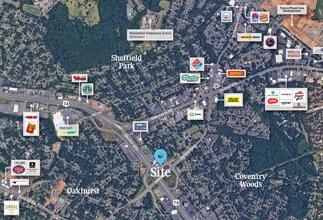 2619 Sharon Amity Rd, Charlotte, NC - Aerial  map view