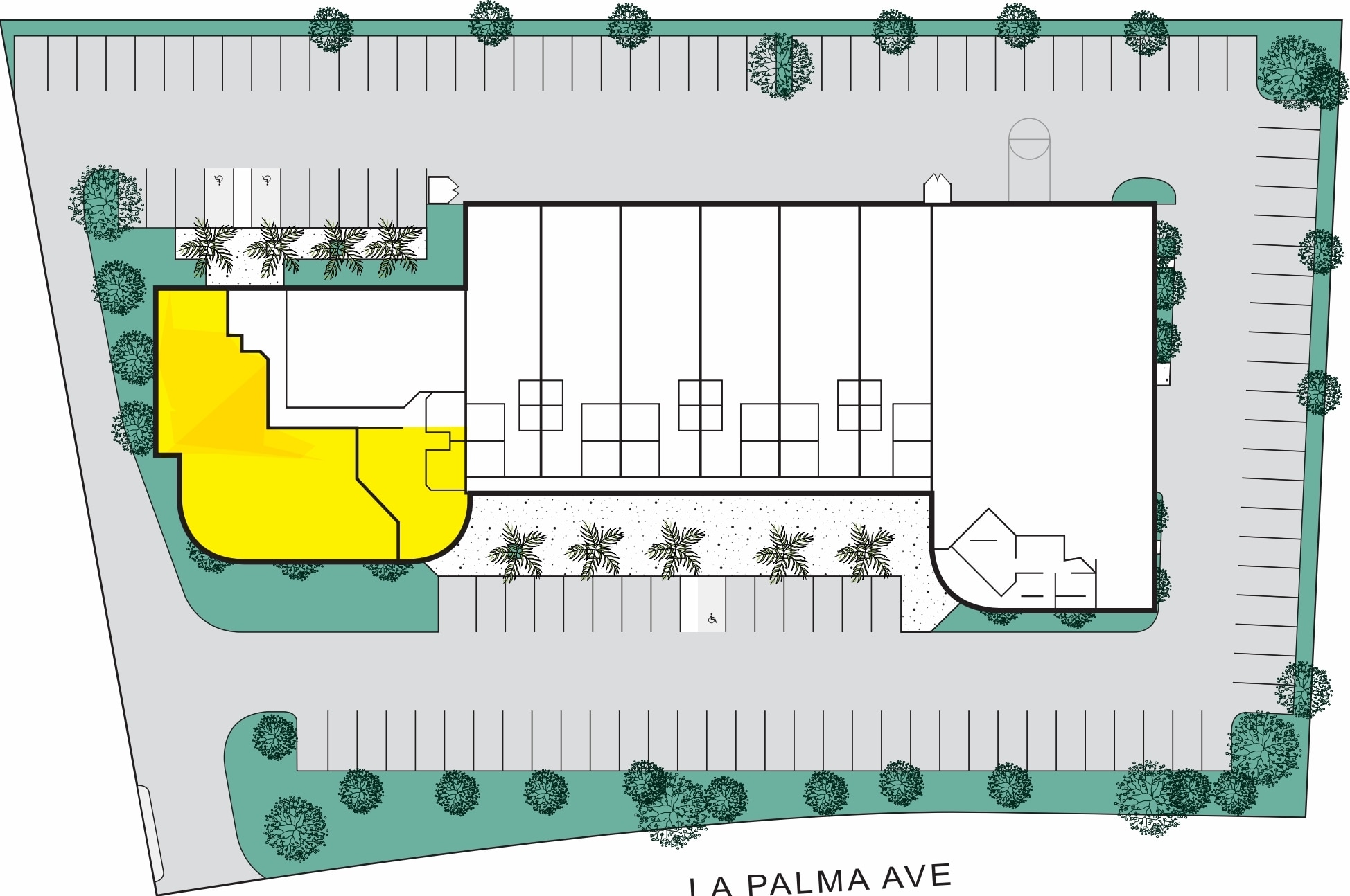 23001-23101 La Palma Ave, Yorba Linda, CA for lease Site Plan- Image 1 of 1