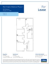 800 Peakwood Dr, Houston, TX à louer Plan d’étage- Image 1 de 1
