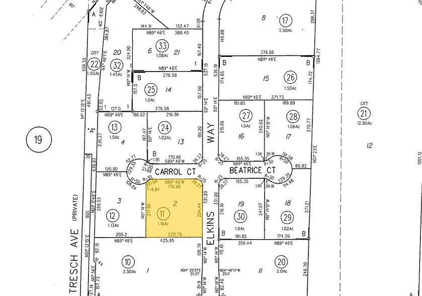 390 Carrol Ct, Brentwood, CA à louer - Plan cadastral - Image 2 de 7