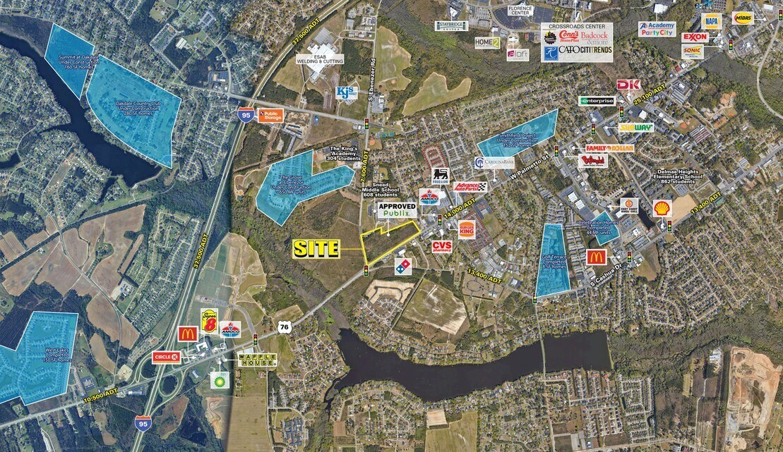 Palmetto Place- W Palmetto St & S Ebenezer Rd, Florence, SC for sale Primary Photo- Image 1 of 1