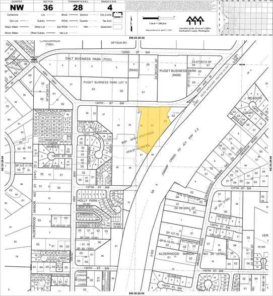 728 134th St Sw, Everett, WA à louer - Plan cadastral - Image 2 de 10