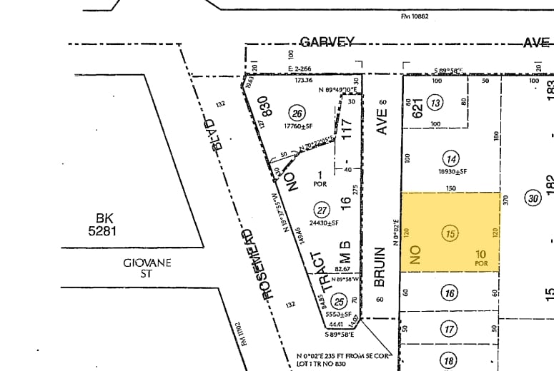 2740 Bruin Ave, South El Monte, CA à louer - Plan cadastral - Image 2 de 2
