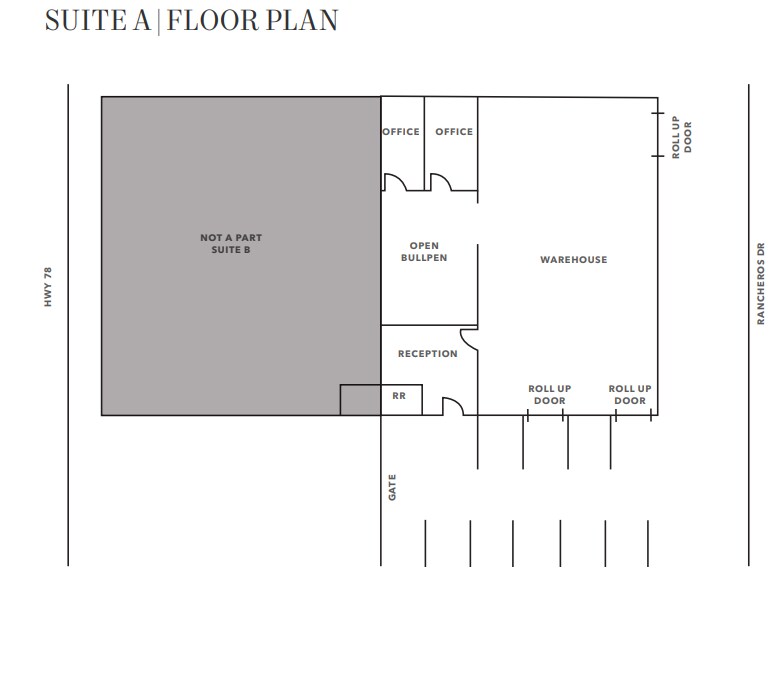 861 E Rancheros Dr, San Marcos, CA for lease Floor Plan- Image 1 of 1