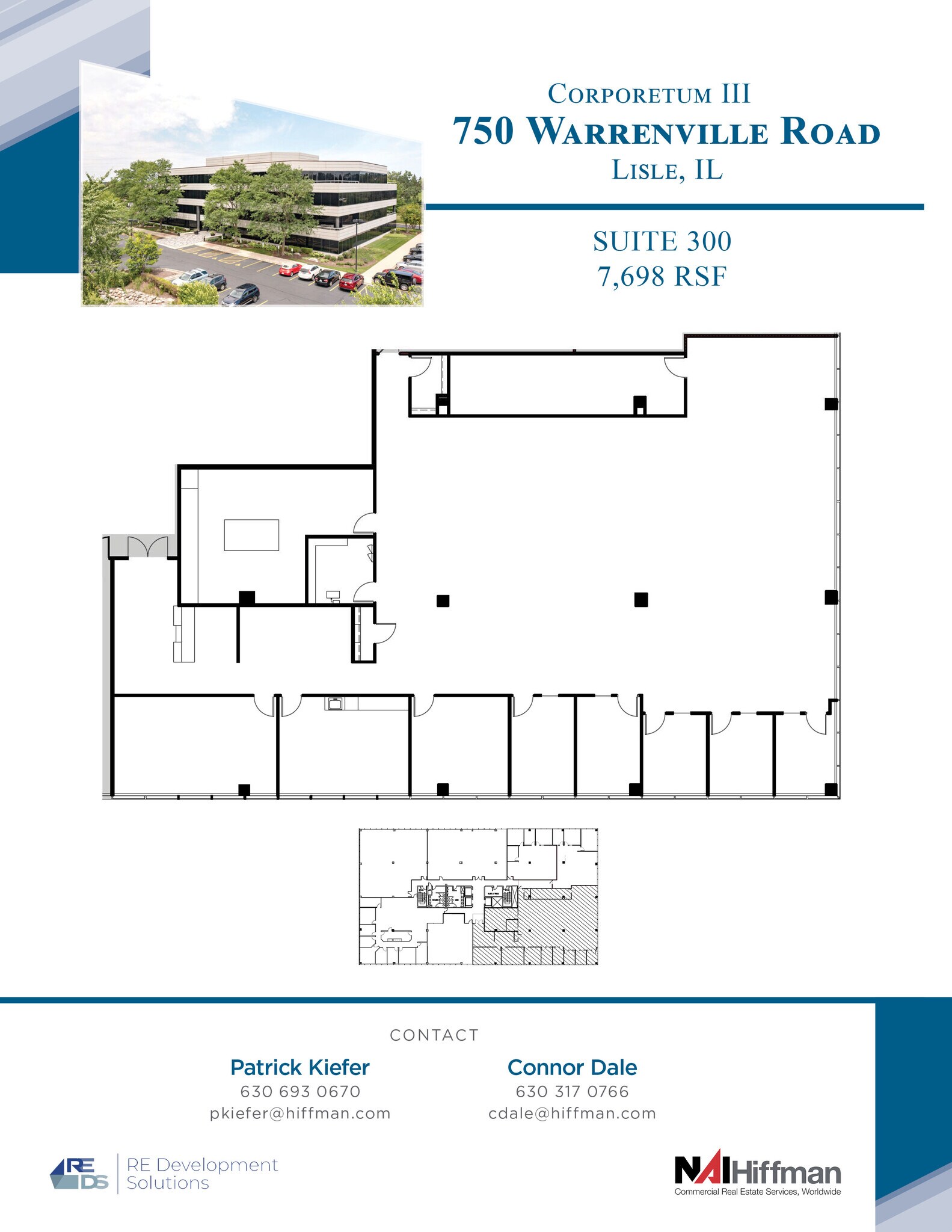 750 Warrenville Rd, Lisle, IL for lease Floor Plan- Image 1 of 1