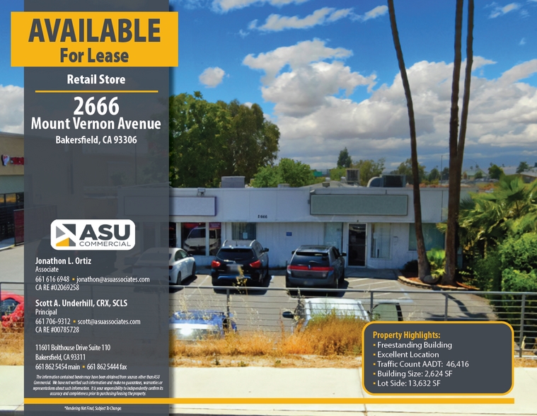 2666 Mount Vernon Ave, Bakersfield, CA for lease - Primary Photo - Image 1 of 3