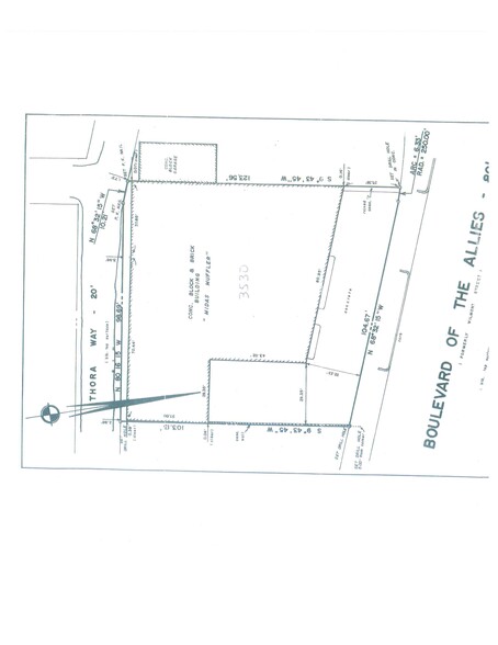 3530 Boulevard of the Allies, Pittsburgh, PA à louer - Plan de site - Image 3 de 3