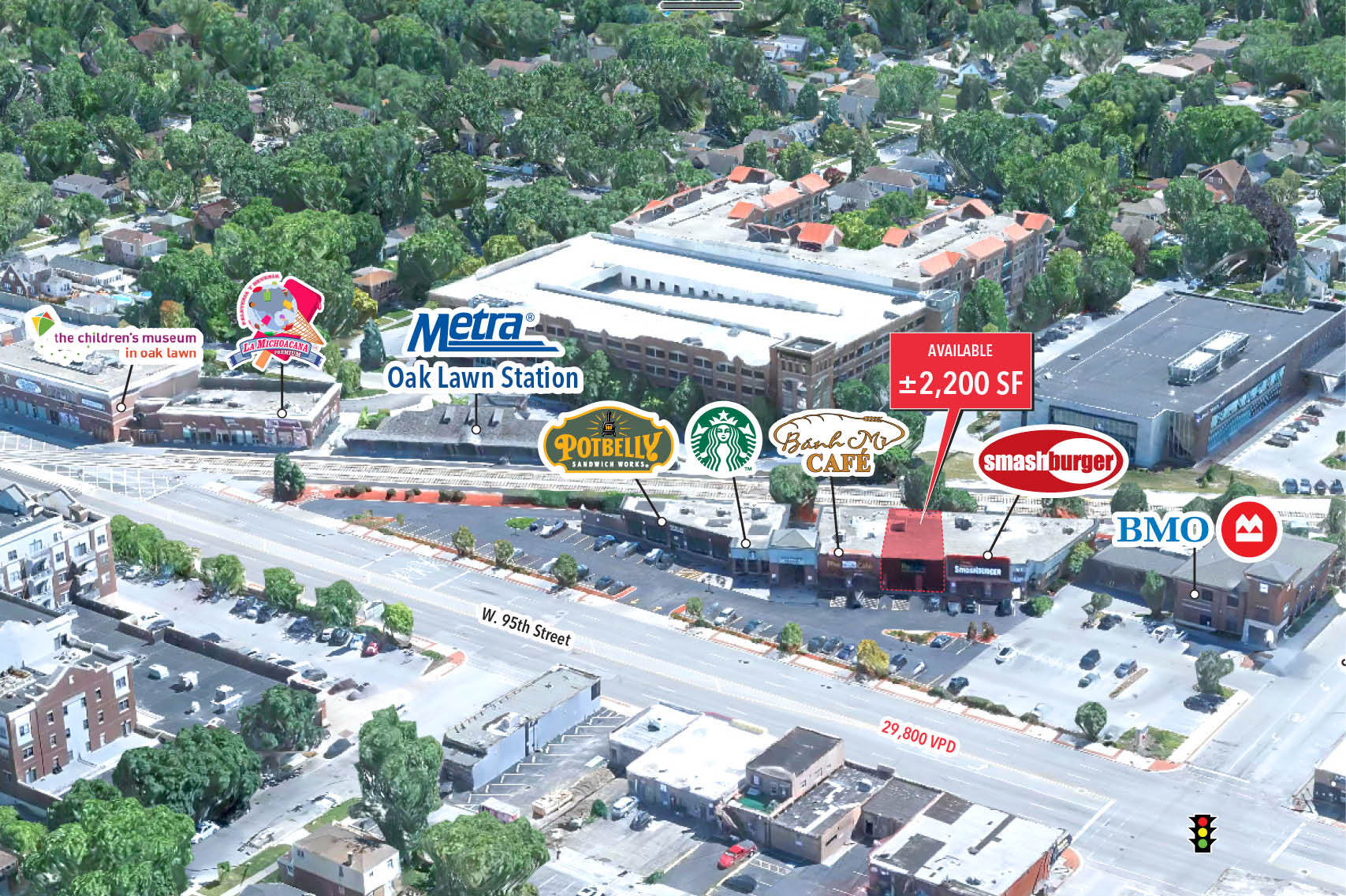 5129-5145 W 95th St, Oak Lawn, IL à louer Photo principale- Image 1 de 2