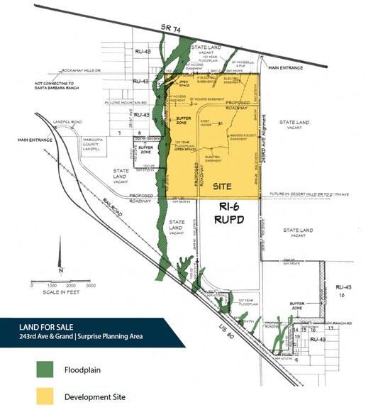 243rd Ave & Grand, Morristown, AZ à vendre - Plan de site - Image 3 de 3