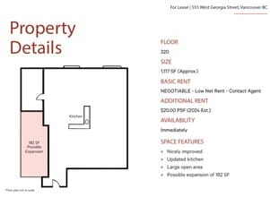 555-565 W Georgia St, Vancouver, BC for lease Floor Plan- Image 1 of 1