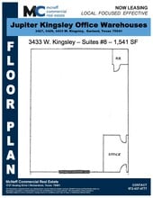 3427-3433 W Kingsley Rd, Garland, TX for lease Floor Plan- Image 1 of 1