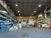 Clear ceiling height of 25ft, LED lighting, crane rales for 3T - 5T bridge cranes