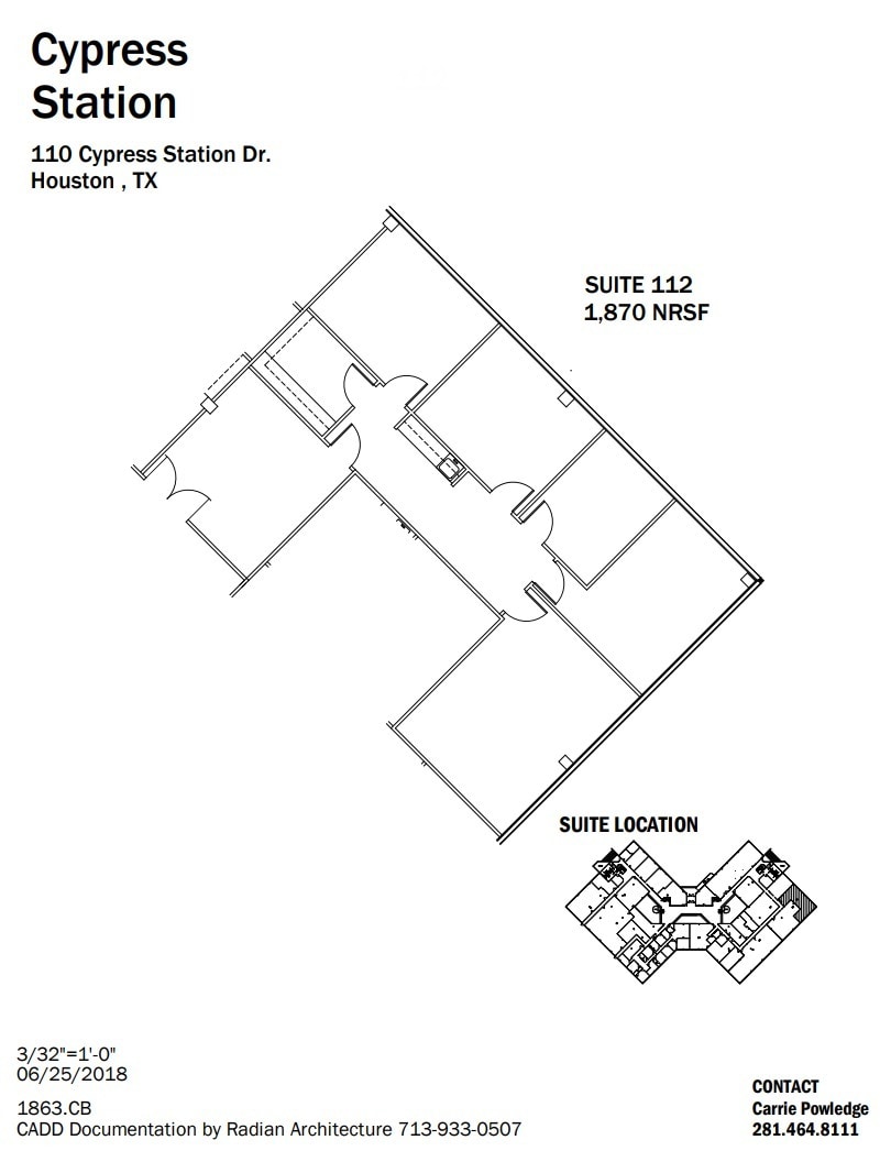 110-140 Cypress Station Dr, Houston, TX for lease Floor Plan- Image 1 of 1