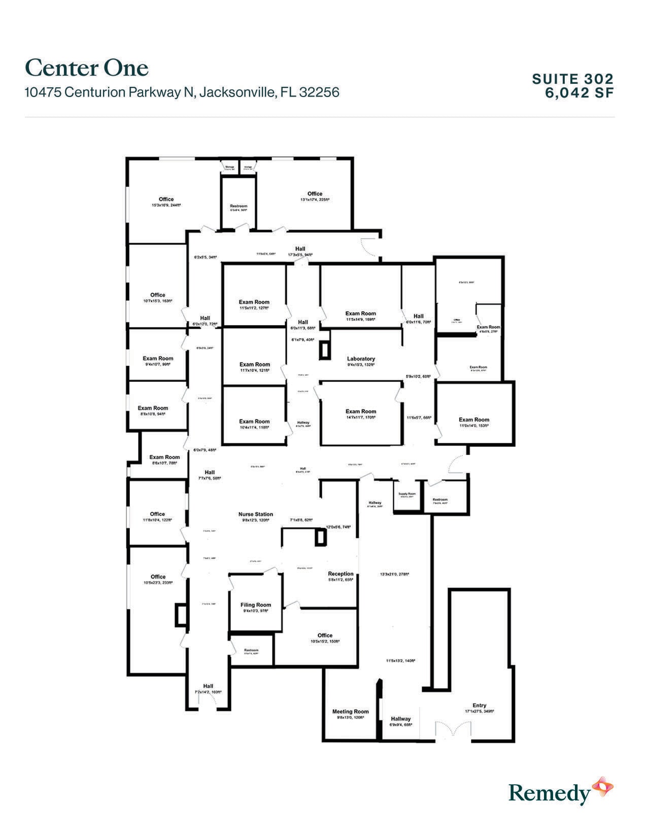 10475 Centurion Pky, Jacksonville, FL à louer Plan d’étage- Image 1 de 15