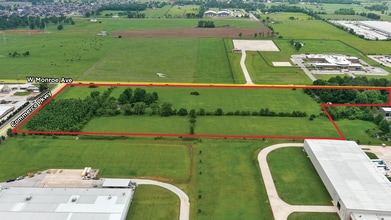 W Monroe Ave, Lowell, AR - Aérien Vue de la carte