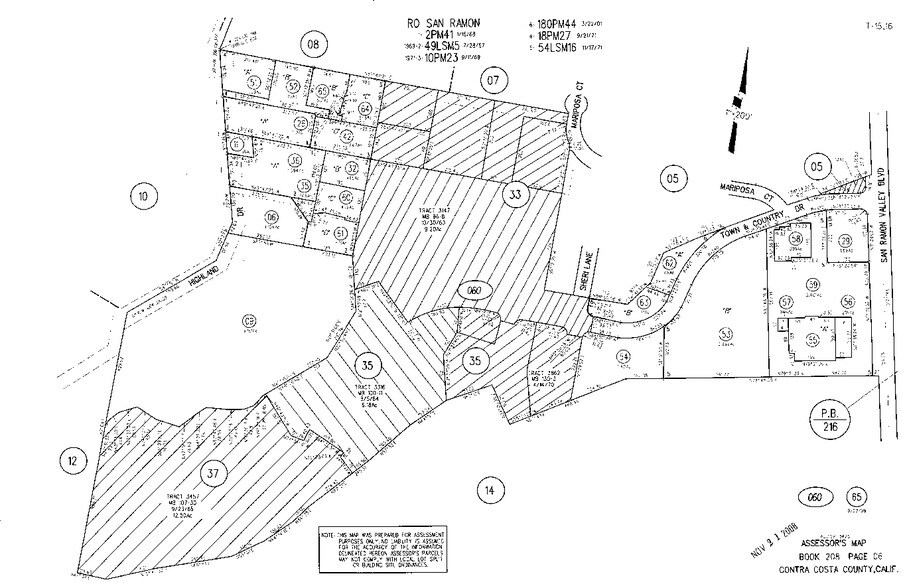 140 Town & Country Dr, Danville, CA à louer - Plan cadastral - Image 2 de 7