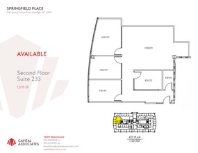 700 Spring Forest Rd, Raleigh, NC à louer Plan d  tage- Image 1 de 1