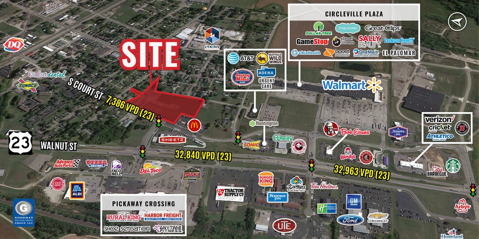 1250 S Court St, Circleville, OH for lease - Aerial - Image 1 of 3