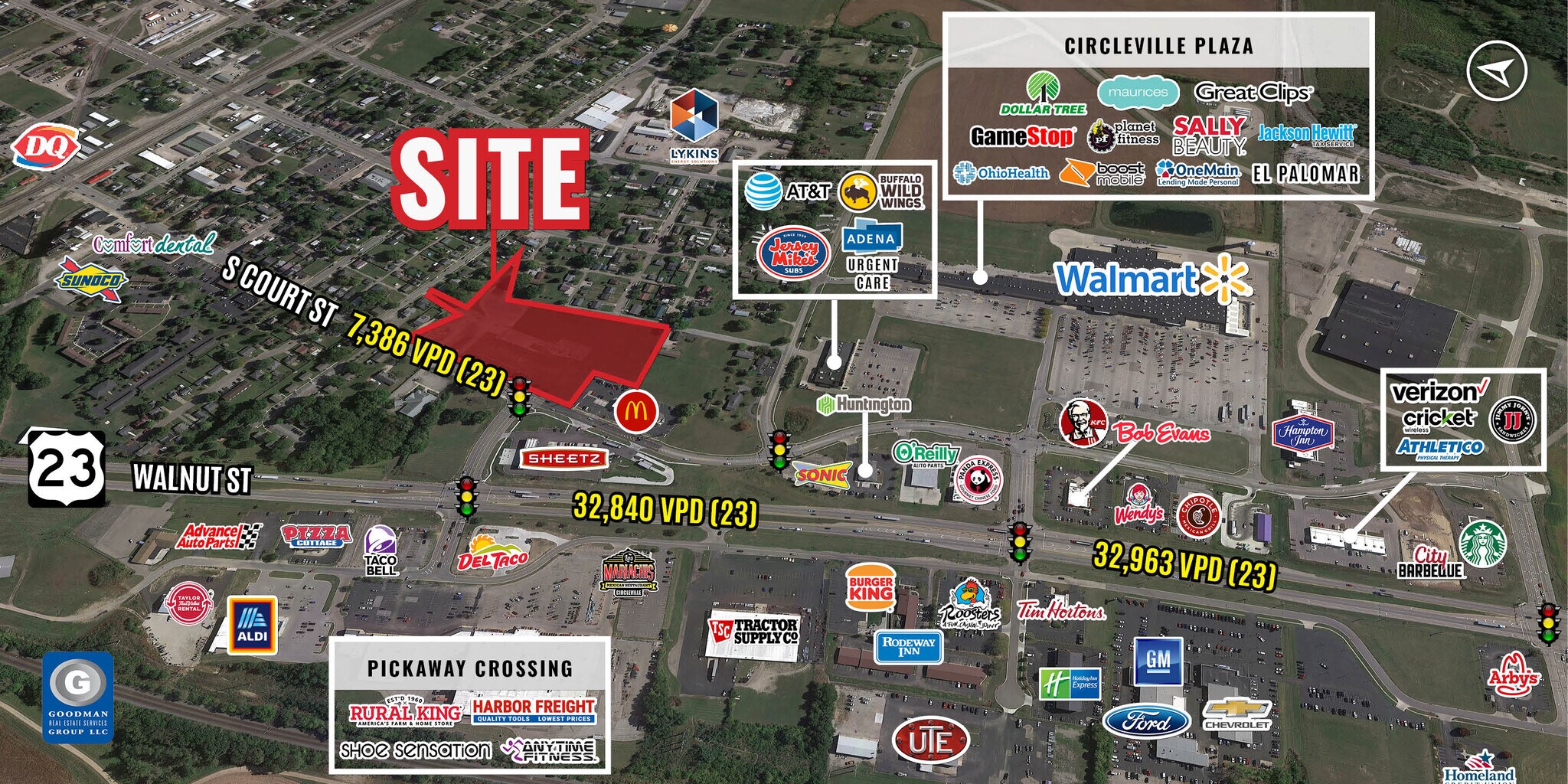 1250 S Court St, Circleville, OH à louer Aérien- Image 1 de 4