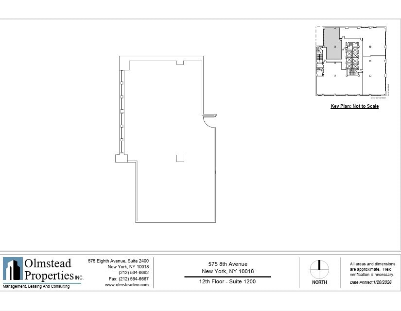 575 8th Ave, New York, NY à louer Plan d’étage- Image 1 de 1