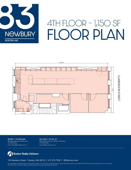 83 Newbury St, Boston, MA à louer - Plan d’étage - Image 2 de 2