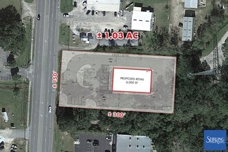416 Saraland Blvd S, Saraland, AL - AERIAL  map view