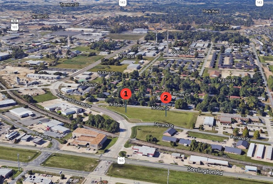 Ferrand St, Monroe, LA à vendre - Aérien - Image 2 de 6