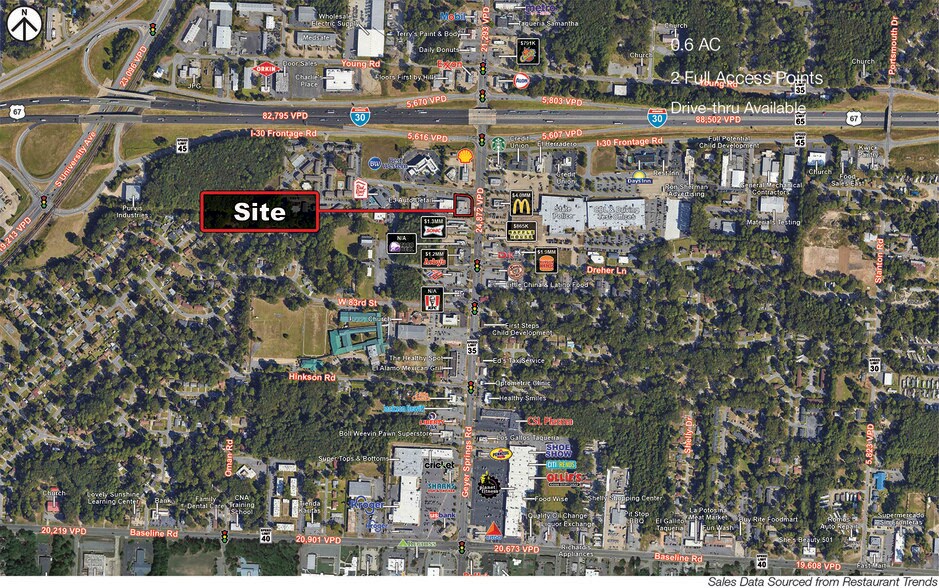 Geyer Springs, Little Rock, AR à louer - Aérien - Image 1 de 2