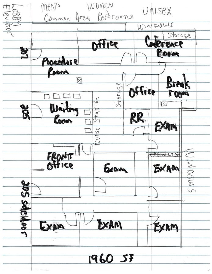 7600 Osler Dr, Towson, MD 21204 - Unit 205/207 -  - Floor Plan - Image 1 of 1