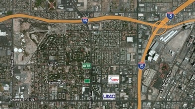 630 S Rancho Dr, Las Vegas, NV - AERIAL  map view