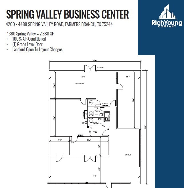 4440-4460 Spring Valley Rd, Dallas, TX for lease Floor Plan- Image 1 of 1