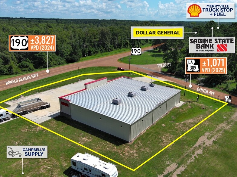 11787 Highway 190 W, Merryville, LA à louer - Photo du bâtiment - Image 3 de 9