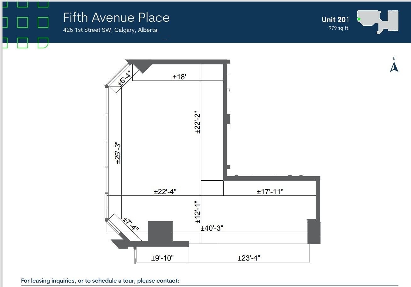 237 4th Ave SW, Calgary, AB for lease Floor Plan- Image 1 of 1