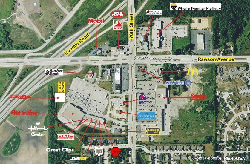 7201-7255 S 76th St, Franklin, WI for lease - Aerial - Image 2 of 10