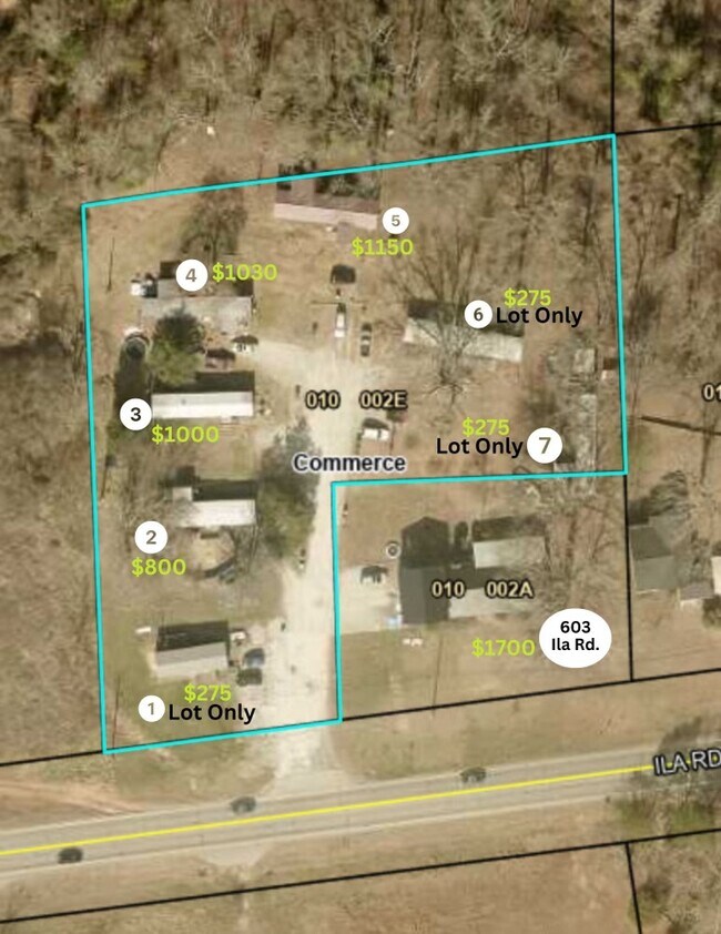 Plus de détails pour 581 Ila Rd, Commerce, GA - Multi-résidentiel à vendre