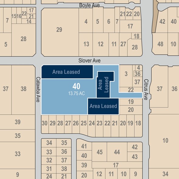 16025 Slover Ave, Fontana, CA for lease - Plat Map - Image 2 of 2