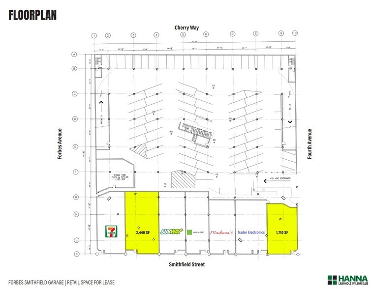 400-416 Smithfield St, Pittsburgh, PA à louer - Plan d’étage - Image 2 de 2