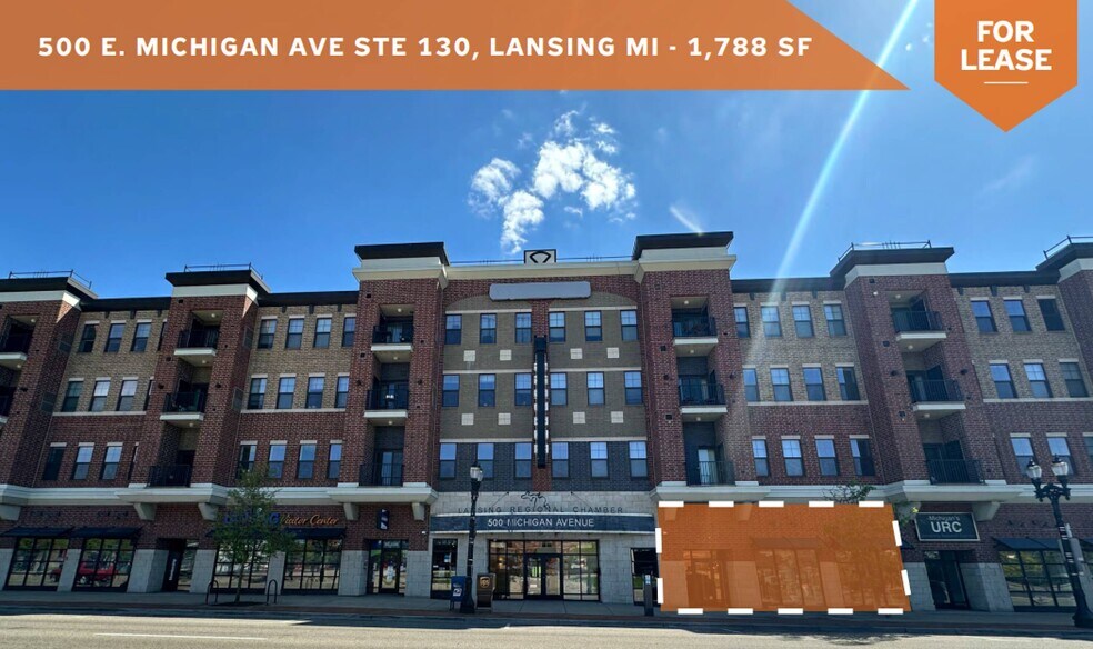 500 E Michigan Ave, Lansing, MI à louer - Photo du bâtiment - Image 2 de 15