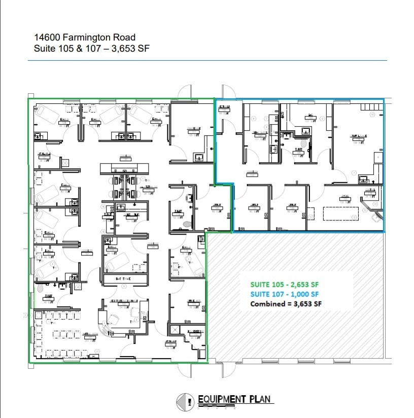 14700 Farmington Rd, Livonia, MI for lease Floor Plan- Image 1 of 1