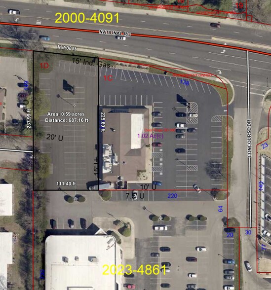 3136 N National Rd, Columbus, IN à louer - Aérien - Image 2 de 3