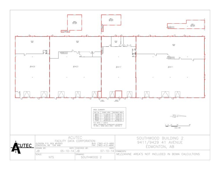 9523-9539 41st Ave, Edmonton, AB à louer - Plan de site - Image 3 de 5